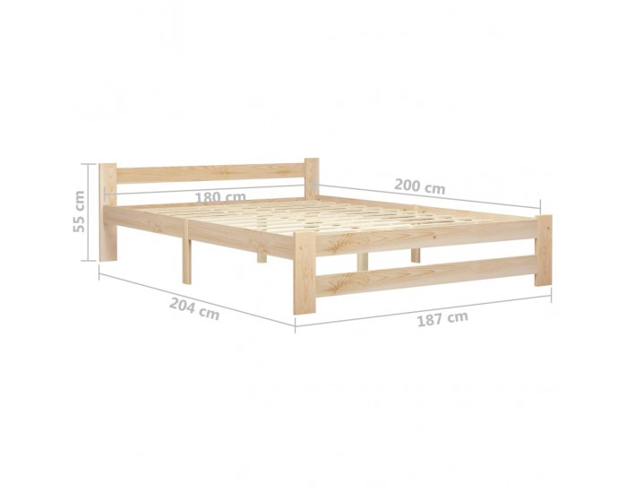 Sonata Рамка за легло, бор масив, 180х200 см