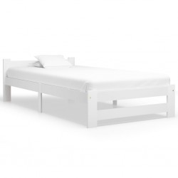 Sonata Рамка за легло, бяла, бор масив, 100х200 см - Легла