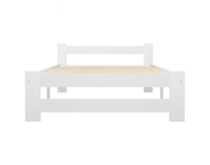 Sonata Рамка за легло, бяла, бор масив, 100х200 см