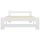 Sonata Рамка за легло, бяла, бор масив, 100х200 см