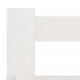 Sonata Рамка за легло, бяла, бор масив, 200x200 см