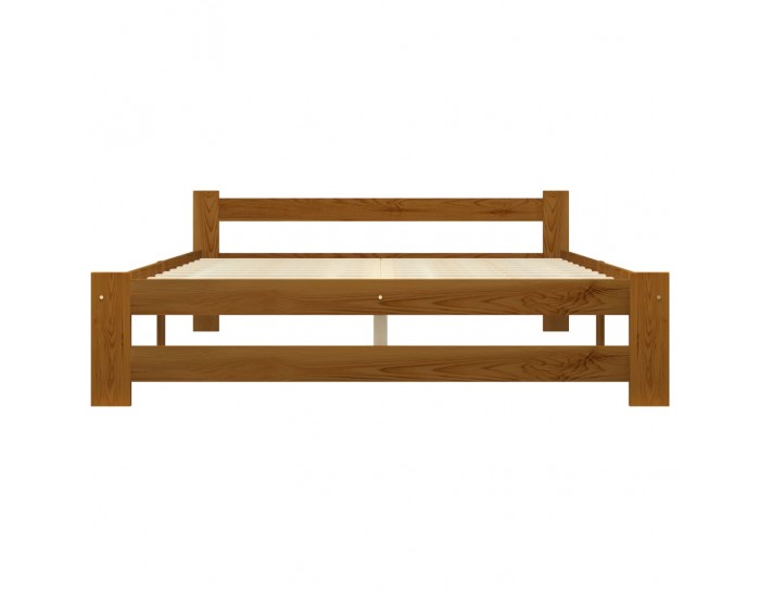 Sonata Рамка за легло, меденокафява, бор масив, 140x200 см