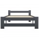 Sonata Рамка за легло, тъмносива, бор масив, 90х200 см