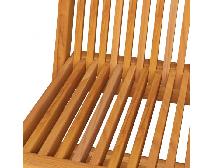 Sonata Градински столове със възглавници на листа 6 бр тик масив