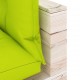 Sonata Градински палетен ъглов диван с възглавници, борова дървесина