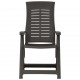 Sonata Градински регулируеми столове, 2 бр, пластмаса, антрацит
