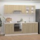 Sonata Комплект кухненски шкафове от 8 части, дъб сонома, ПДЧ