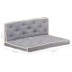 Sonata Комплект възглавници за палетен диван, 2 части, антрацит