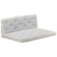Sonata Комплект възглавници за палетен диван, 2 части, сив