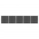 Sonata Ограден панел, WPC, 872x186 см, черен