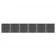 Sonata Ограден панел, WPC, 1045x186 см, черен