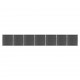 Sonata Ограден панел, WPC, 1218x186 см, черен