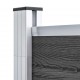 Sonata Ограден панел, WPC, 792x(105-186) см, черен