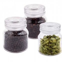 Комплект 3 стъклени буркана за съхранение Bergner Easy - Кухненски прибори