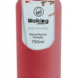 Бутилка за вода 750 мл Bergner Walking anywhere, червена - Кухненски прибори