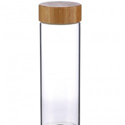 Стъклена бутилка за вода, 600 мл - Bergner Walking anywhere - Bergner