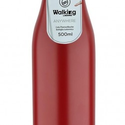 Метална термо бутилка за вода - Bergner Walking anywhere Cola  - Кухненски прибори