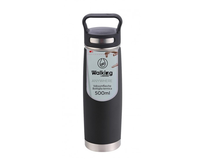 Метална вакуумна термо бутилка -  Bergner Walking anywhere