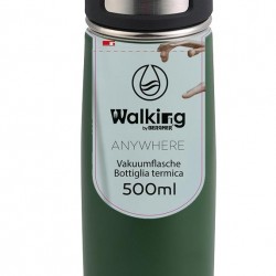 Метална вакуумна термо бутилка -  Bergner Walking anywhere  - Bergner