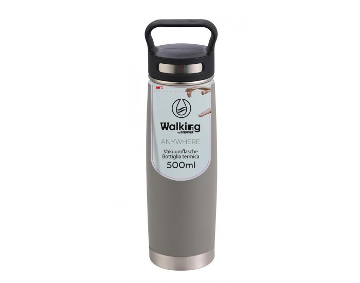 Метална вакуумна термо бутилка -  Bergner Walking anywhere