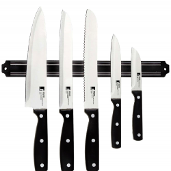 Комплект - 5 ножа с магнитна лента - Masterpro - Кухненски прибори