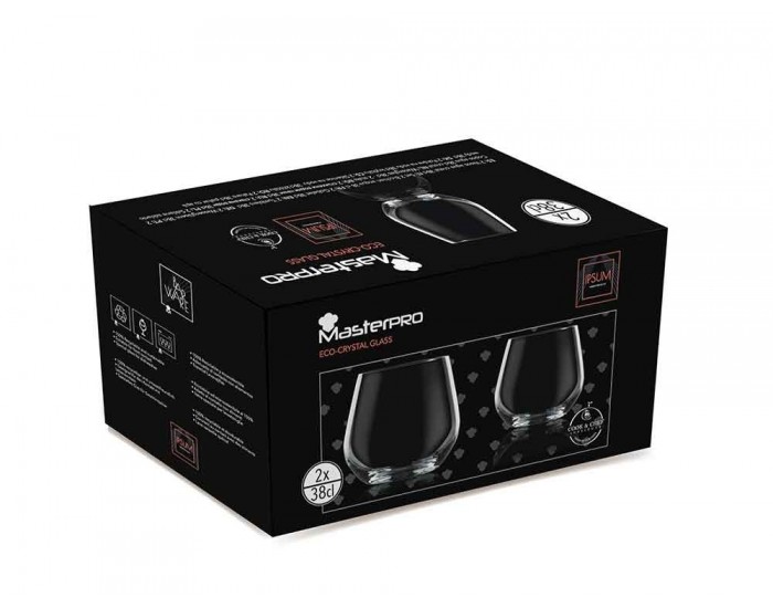 Комплект 2 чаши за вода и безалкохолно  - Masterpro Oenology