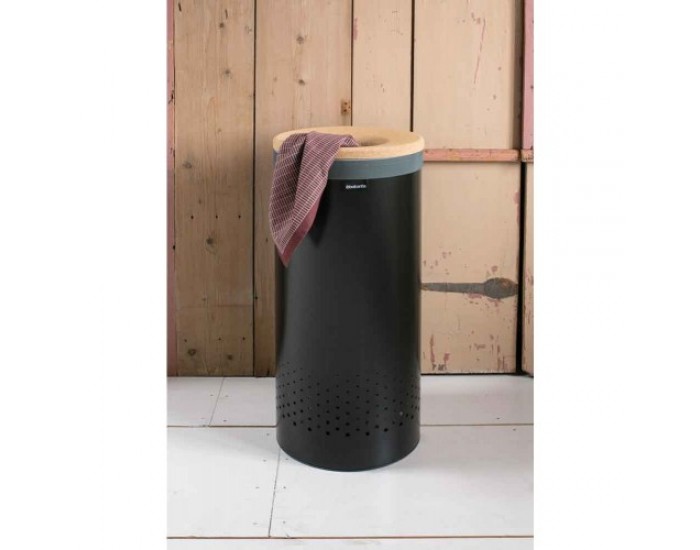 Кош за пране - Brabantia, 35 л Black корков капак