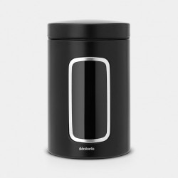 Буркан за съхранение Brabantia Window 1.4 л Matt Black - Brabantia