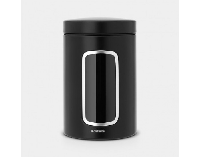 Буркан за съхранение Brabantia Window 1.4 л Matt Black