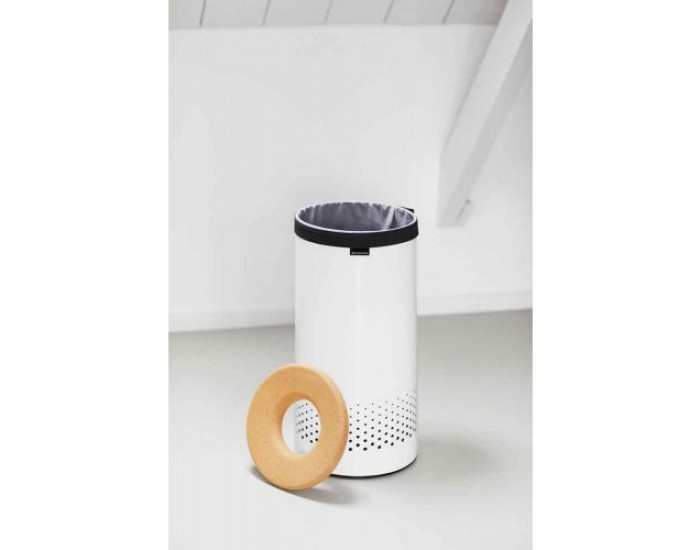 Кош за пране - Brabantia, 35 л White корков капак