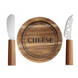 Комплект дъска за сирене и два ножа Judge - Кухненски прибори