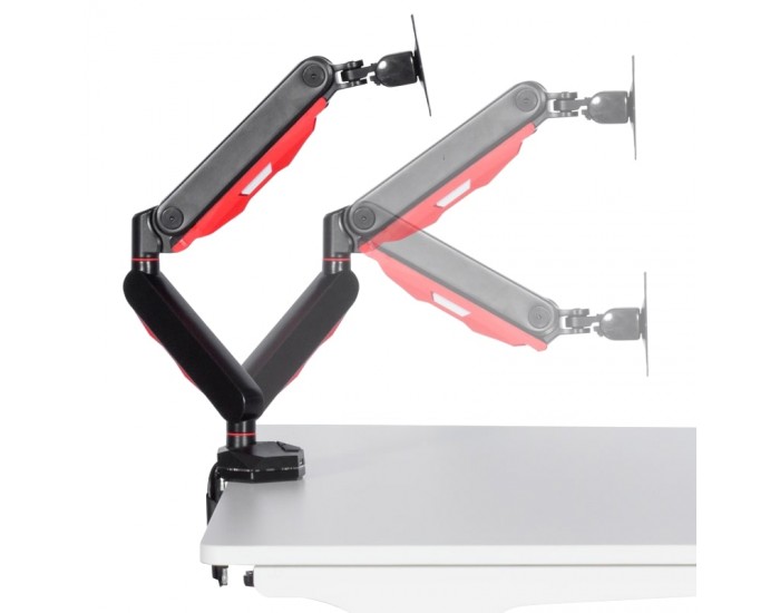 Стойка за монитор Memo, CR-530, черен-червен