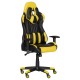 Геймърски стол Memo-6193, Черен - Жълт