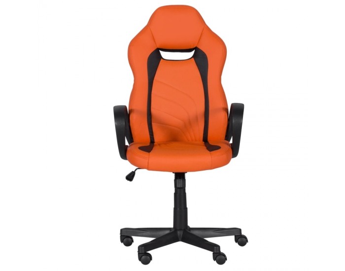 Геймърски стол Memo-7525 R, Оранжев - черен