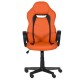 Геймърски стол Memo-7525 R, Оранжев - черен