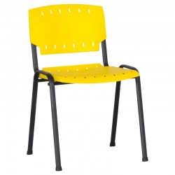 Посетителски стол Memo-Prizma - Жълт - Офис столове