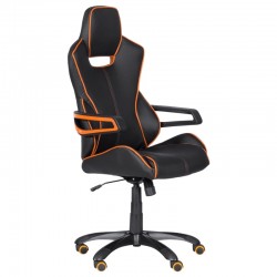 Геймърски стол Memo-7513, Черно-oранжев - Офис столове
