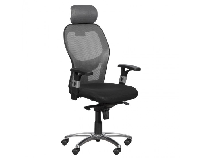 Президентски офис стол модел Memo-7520 - Сив