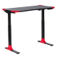 Ергономично регулируемо бюро Memo  CR-121 - черен / червен