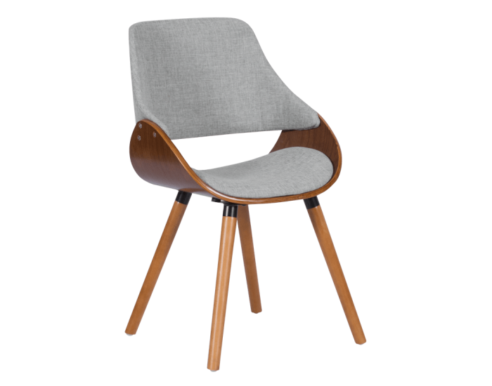 Трапезен стол модел 9973 Орех- Сив