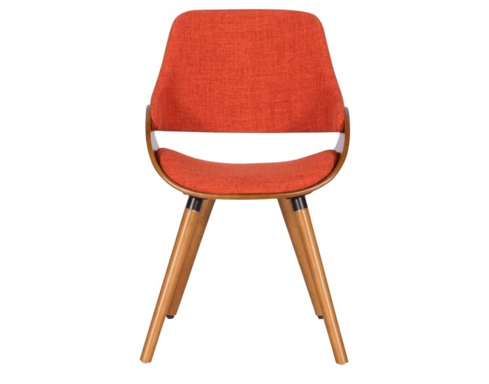 Трапезен стол модел Memo-9973 - Орех - Оранжев