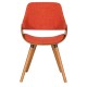 Трапезен стол модел Memo-9973 - Орех - Оранжев