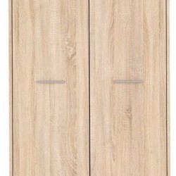 Двукрилен гардероб NEPO SZF2D - Black Red White