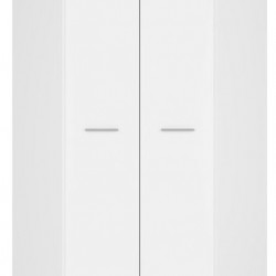 Двукрилен гардероб NEPO SZFN2D - Black Red White