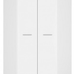 Двукрилен гардероб NEPO SZFN2D - Black Red White