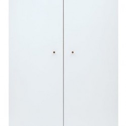 Двукрилен гардероб HEDA SZF2D - Black Red White