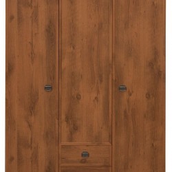  Трикрилен гардероб с 2 чекмеджета Indiana JSZF3d2s - Спалня