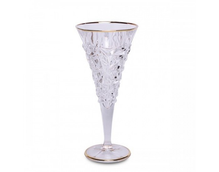 Кристални чаши за вино Bohemia Glacier Gold 6 броя 250 мл