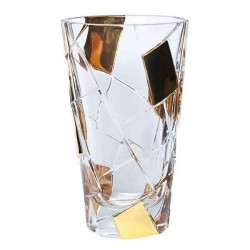Кристална ваза Bohemia Crack Golden Ice 30.5 см - Декорации