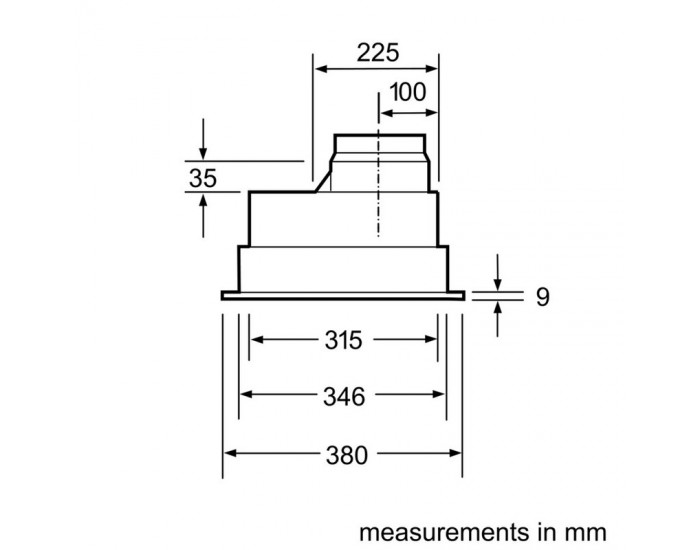 Вграден абсорбатор Bosch DHL555BL